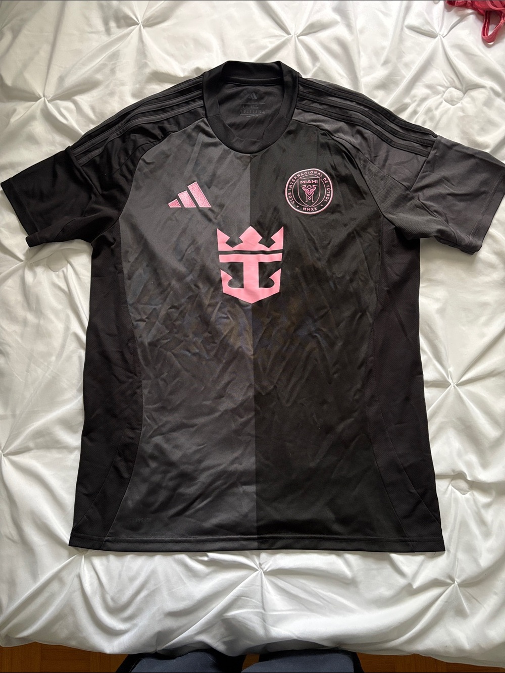 adidas Men’s Black & Pink Club Soccer Jersey